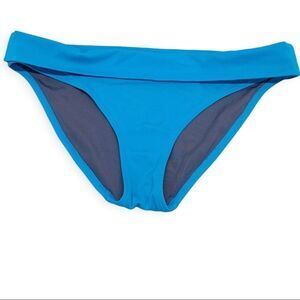 Victoria's Secret Large Teal Fold-over Waist Swim Bikini Bottom